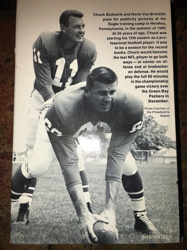 LAST OF THE SIXTY MINUTE MEN - CHUCK BEDNARIK NFL 1. AUFLAGE SIGNIERTES BUCH DJ JSA COA - Bild 5 von 5