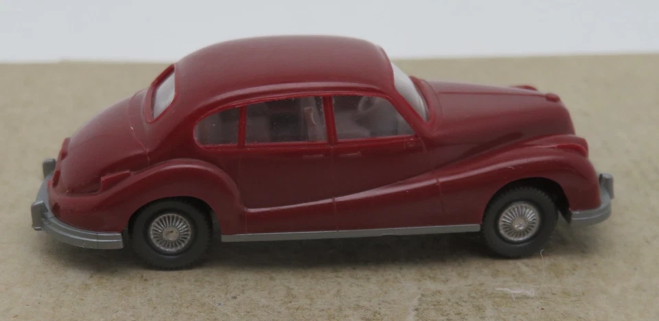 Micro WIKING Ho 1/87 BMW 501 Marrone Interno Grigio Chiaro No. Box - Immagine 3 di 4