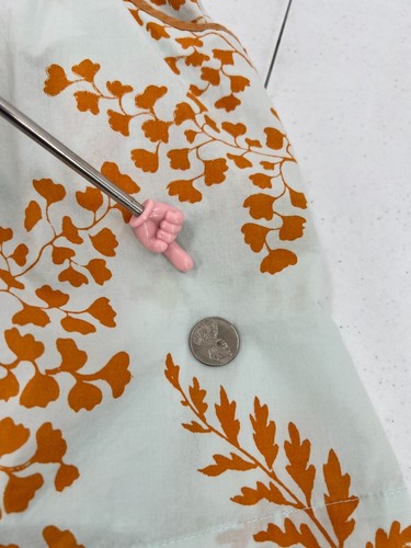 Pink Chicken Girls 6Y Blue Orange Floral Print Eden Dress - Picture 7 of 10