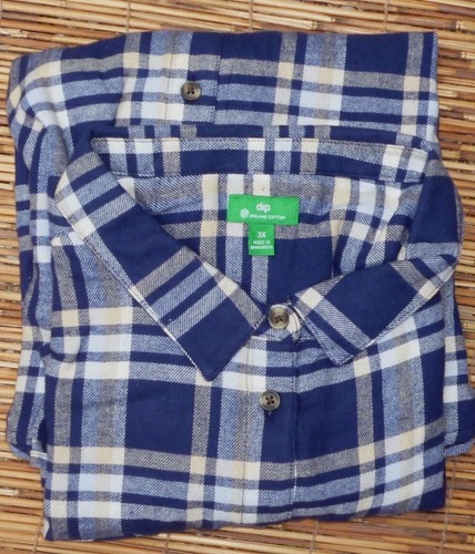 DIP W EXTENDED WOMENS PLUS ORGANIC CLASSIC FLANNEL TWO POCKET SHIRTS LIST $32 - Picture 7 of 10