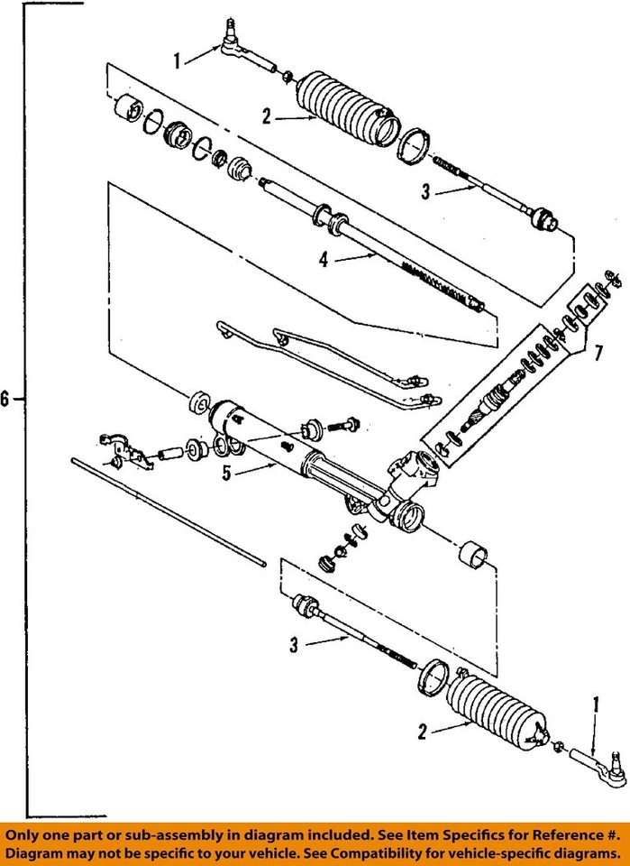 Used Rack and Pinion Assembly fits: 2005 Cadillac Deville Power Rack and Pinion Foto 3 de 4