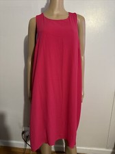 GAP SWING TANK DRESS JELLY BEAN PINK XL Women's WITH POCKETS NEW!