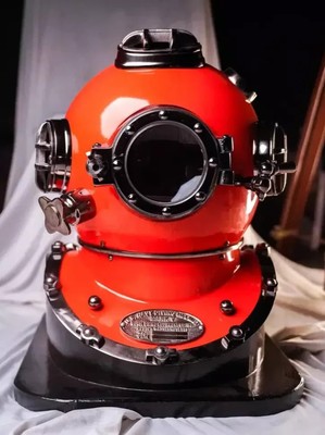 Red Diving Divers Helmet Marine Deep Scuba Morse Helmet  Mark V US Navy Helmet