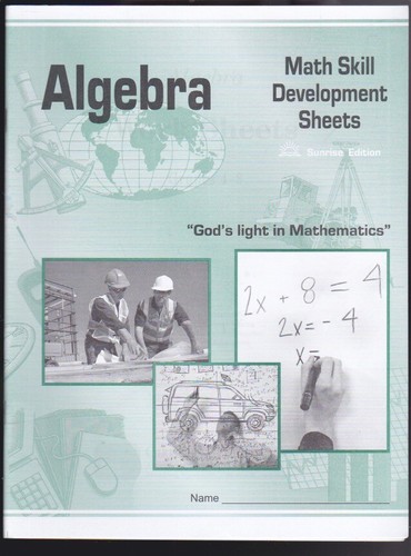 SET OF TWO: GEOMETRY & ALGEBRA Worksheets Christian Light Education Gr. 4-8 LN - 第 3/6 張圖片
