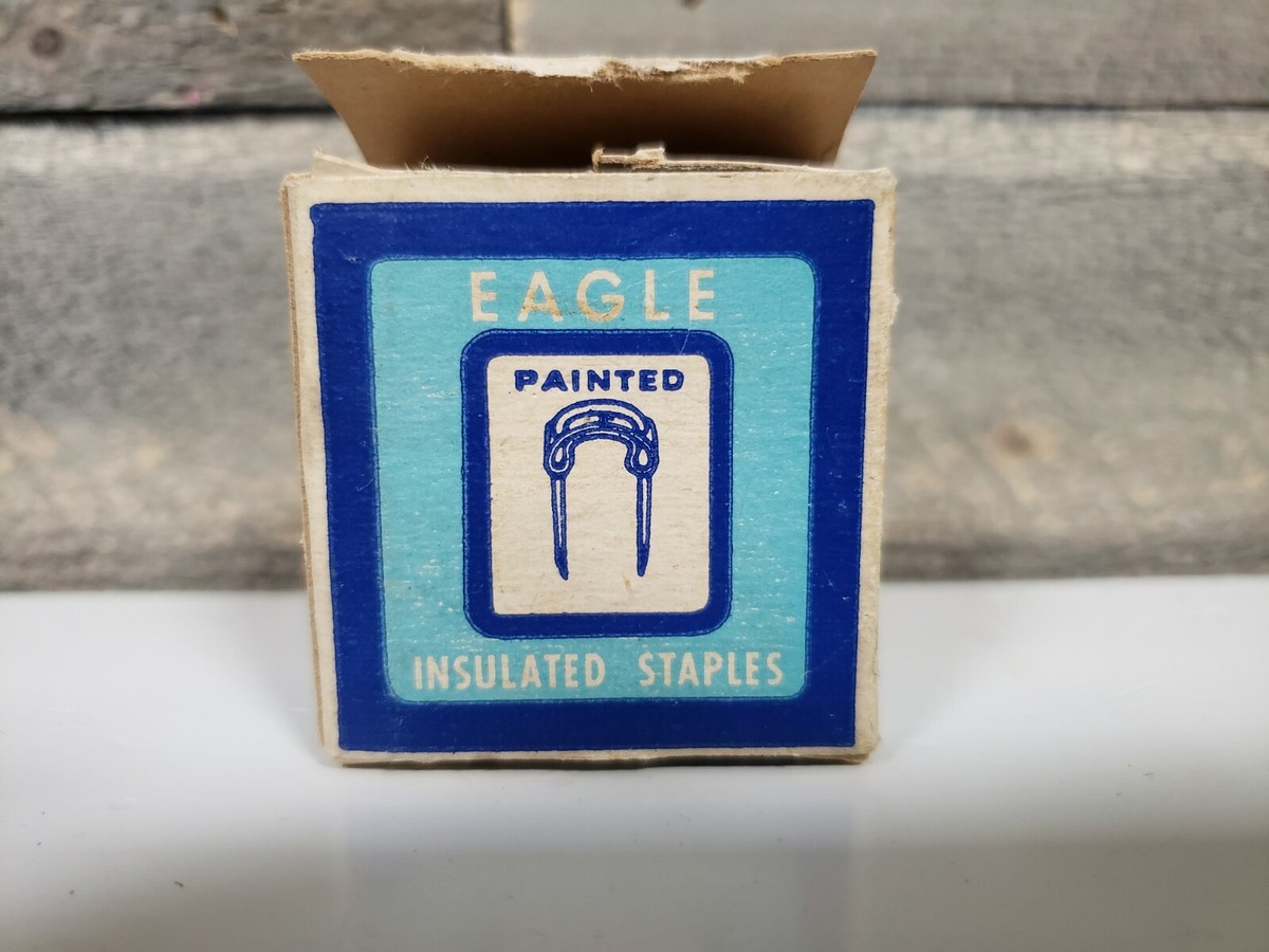 Vintage Eagle Insulated Painted Staples, No. 5 Original Box | eBay