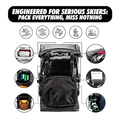 Unigear Ski Boot Bag Zipline World Cup Ski Boot Bag Backpack