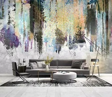 3D Abstract Watercolor Wallpaper Wall Mural Removable Self-adhesive Sticker315