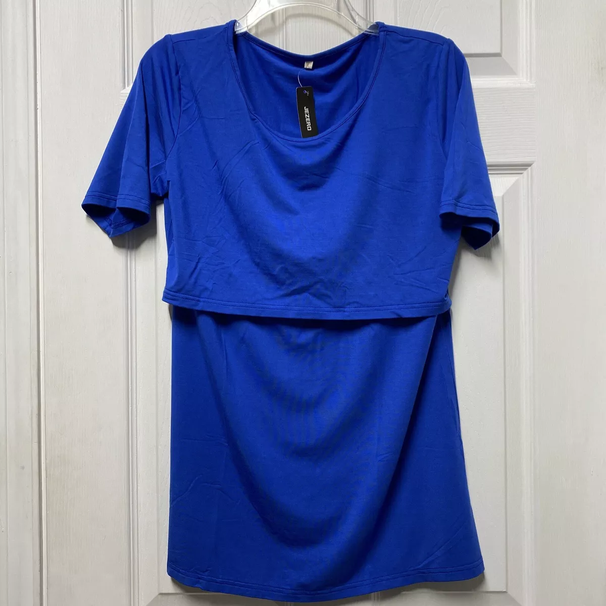 Short sleeve nursing tops top