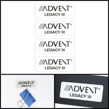 Advent Legacy 3 Speaker logo badge Sticker Decal 51mm 2.00" X19mm 0.74"