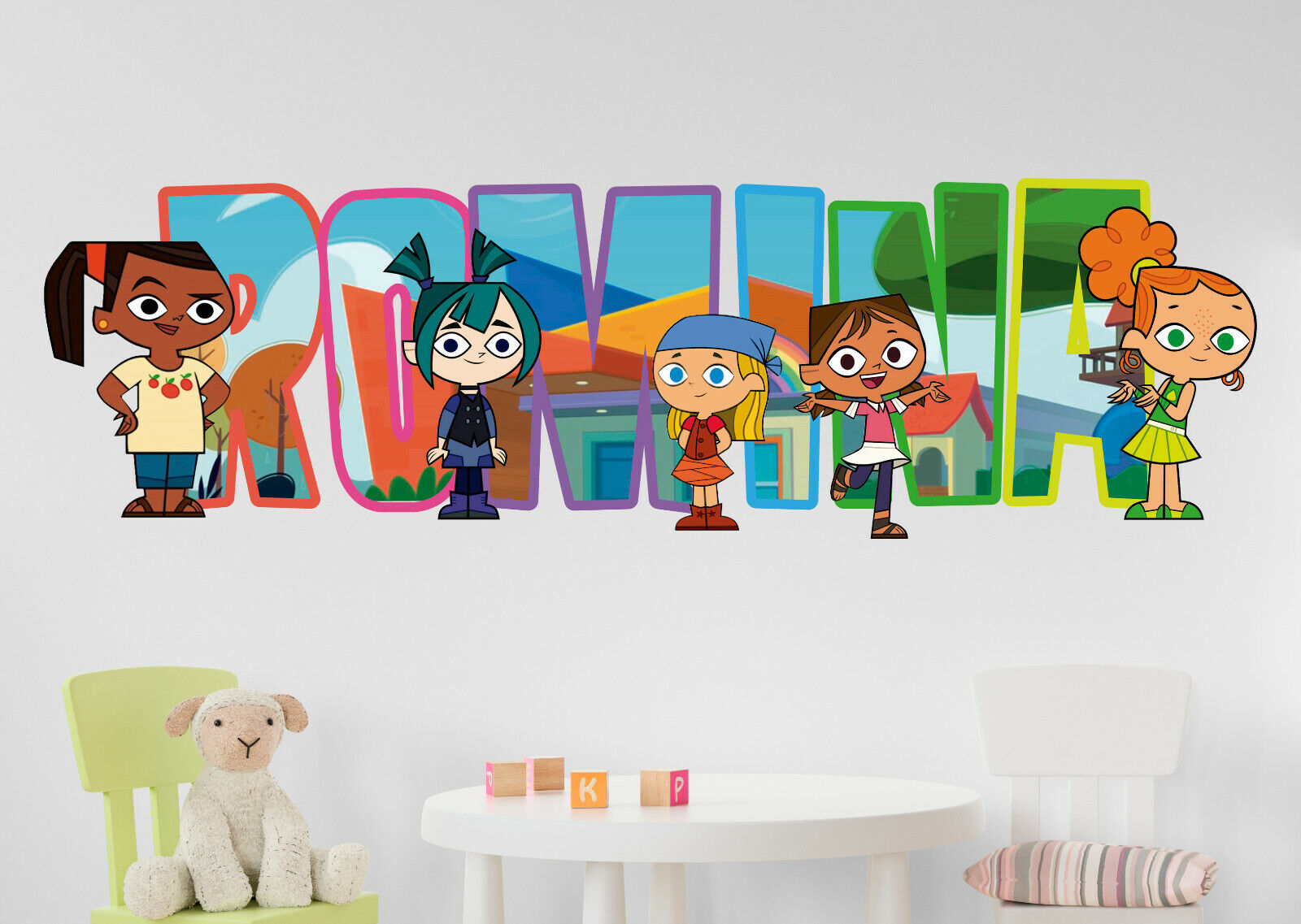 Total Dramarama Characters Custom Wall Decal Decor Sticker Vinyl Decor Art  KA503