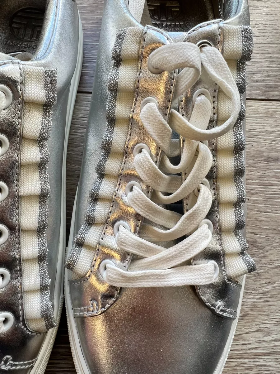 Tory burch sales silver sneakers