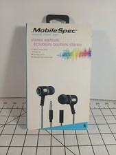 MobileSpec MBS10153 Premium Stereo Metal Earbuds with In-Line Mic, Gold/Graphite