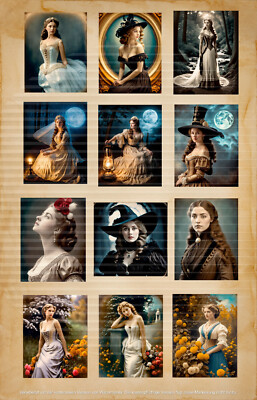 Scrapbooking Papier, Junk Journal Vintage Frauen Nostalgie