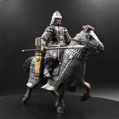 1/18 Song Dynasty Cavalry spear General and warhorse Action Figure Doll Model