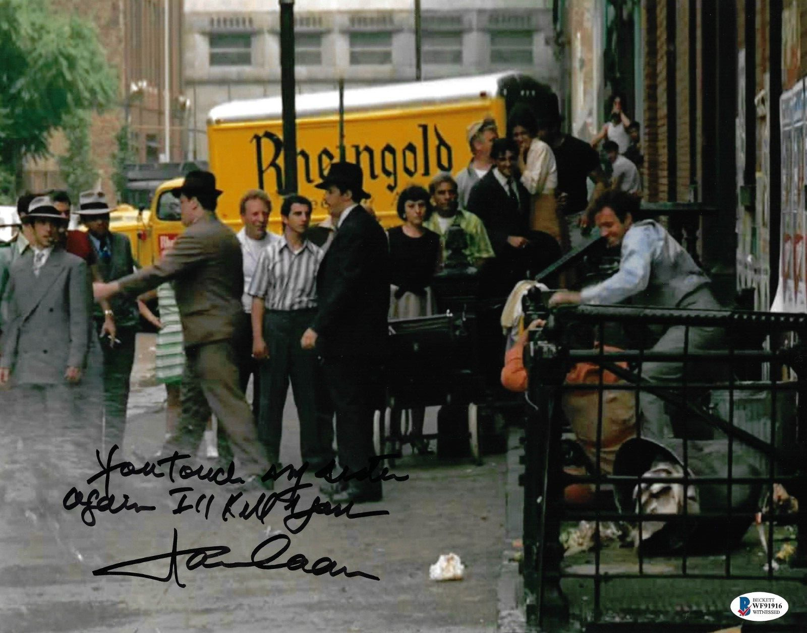 James Caan Signed 11x14 The Godfather Photo Sonny Quote Inscript Beckett Witness