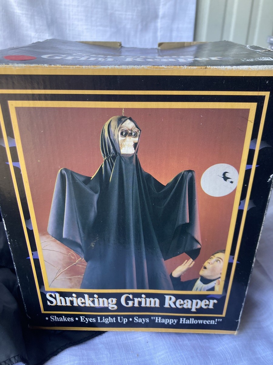 Animated 3ft Shrieking Grim Reaper (Shaking Spirit Gemmy Halloween