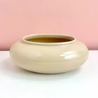 Vintage Oval Shaped Haeger Cream Vase