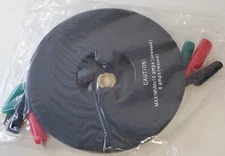 CAL-HAWK 3-WIRE 20-FT  18 AWG RETRACTABLE TEST LEADS 2" Clips