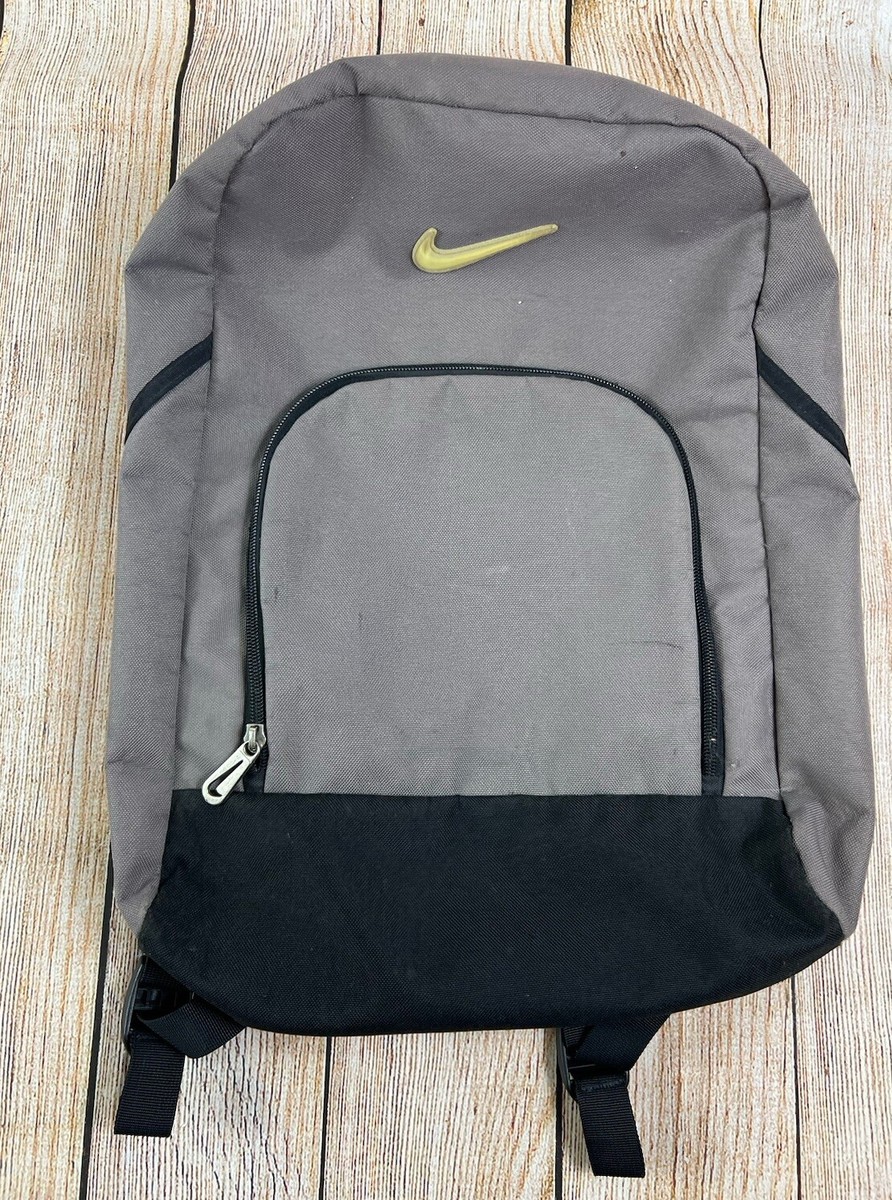 Vintage 90s Nike Grey Black Backpack Bag