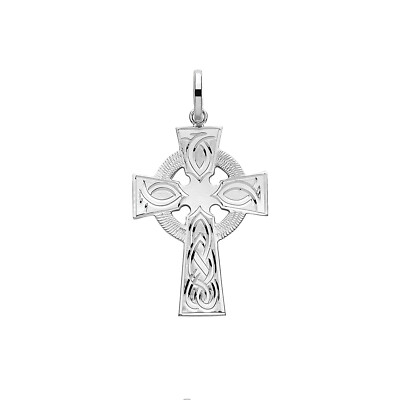 Strictly Gifts Piccolo ciondolo a forma di crocifisso in argento Sterling 925, per donne, ragazze, madri, sorelle, figlie, battesimi, con confezione regalo, la croce misura 2,2 cm di altezza x 1,3 cm