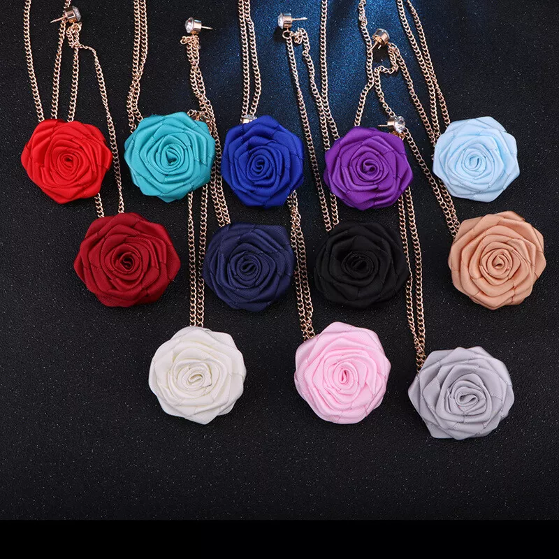 Fashion Big Rose Flower Brooch Modern Brooches Pins Fashion Men's