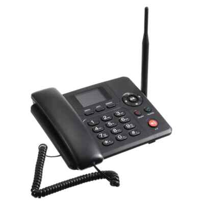 4G WIFI Wireless Fixed Phone Desktop Telephone GSM SIM Card LCD for Office