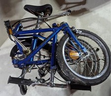 Sweet Vtg Blue Dahon III Folding Bicycle Bike...