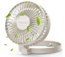 USB Desk Fan, 2 Speeds Small Personal Desk Fan, 90  Rotate Portable Foldable