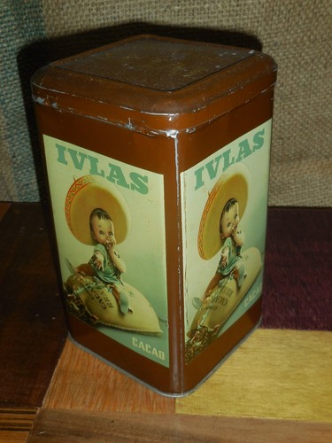 Gino Boccasile, Original Mid Century Italienische Dose, für Ivlas Cacao, RAR!!! - Bild 3 von 10