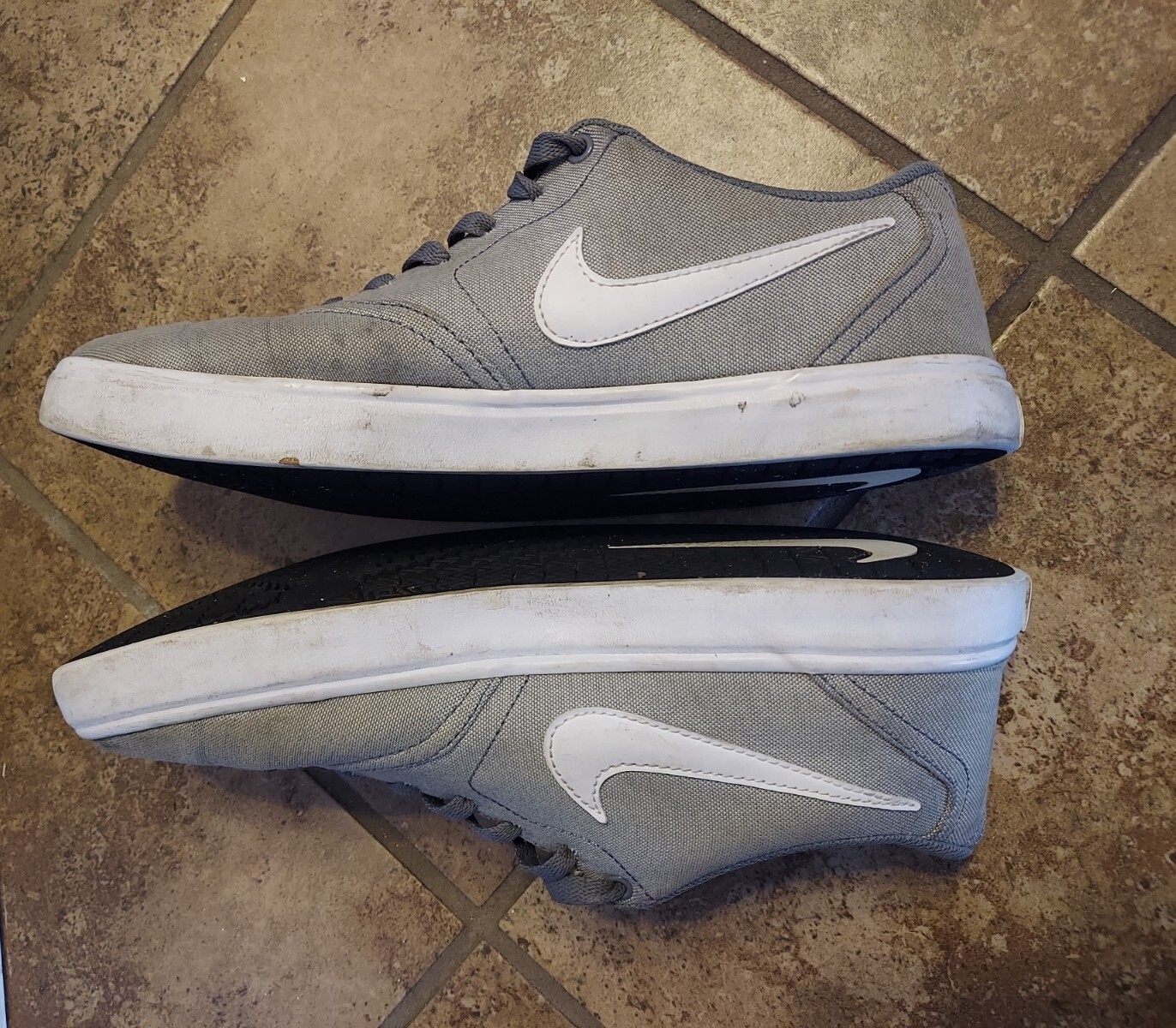 Nike Mens SB Check Solar Gray Skate Shoes Sneakers Me… Gem