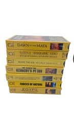 National Geographic VHS Tapes Lot Of 7 6 Of 7 Are Sealed See Descrip For Titles