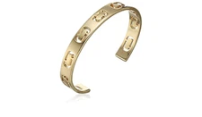 Marc By Marc Jacobs Gold Plated Cuff Bracelet - One Size