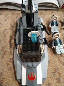 Star Wars Lego 7668 Rebel Scout Speeder complete minifigs manual