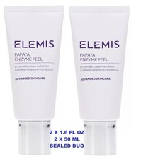 2 PC ELEMIS PAPAYA ENZYME PEEL Cream Exfoliator 2 1.6 oz Sealed Tubes