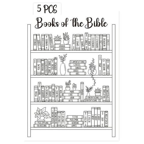 5/8 Pcs Bible Reading Tracker Bookmark Stickers For Old And New Testaments _ha - Photo 12/15