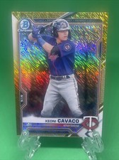 Keoni Cavaco 2021 Bowman Chrome Prospects Gold Shimmer Refractor /50 #BCP-73