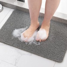 Anti-Slip Bathtub Mat with Fast Drying Features Foot Scrubber for Home and Hotel