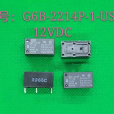 2Pcs G6B-2214P-1-US-12VDC Power Relay 6Pins