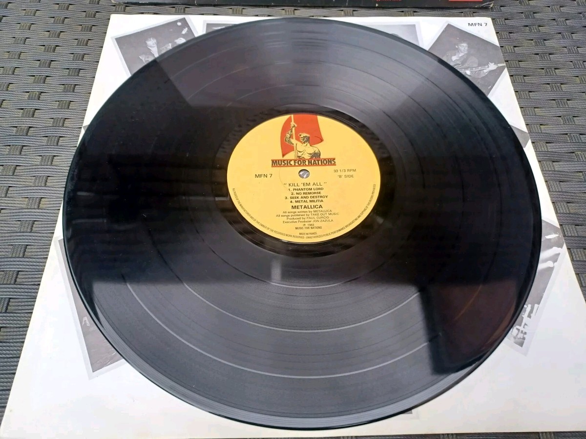 Metallica Kill 'Em All album vinyl LP MFN 7 1983 | eBay