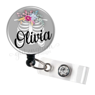 UTGYRRIK Badge Reel With Vertical ID Holder - Retractable, Swivel Clip, Star & Moon Design - View #5