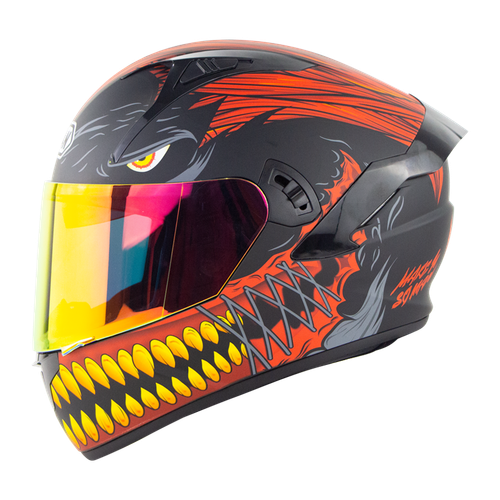 Double Visor Len Flip Up Helmet Bike 