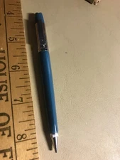 Vintage Parker Eversharp 10,000 Word Blue & Chrome Mechanical Pencil