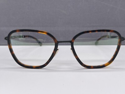 IC! Berlin Eyeglasses Women Brown Black Havana Panto Polygon Calima Matte