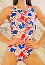 Flip Flop Gymnastics Leotard Adult Small AS Competition Dance Costume Aerialist