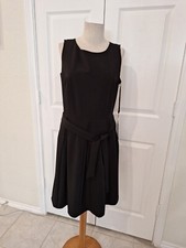 calvin klein black sleeveless dress
