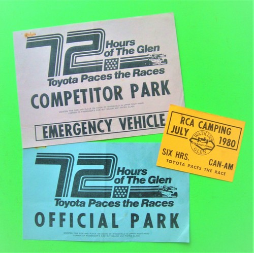 1980 WATKINS GLEN TRANS-AM / 6-HRS / CAN-AM PROGRAM w/ 5 TICKETS / PASSES Xlnt++ - Picture 6 of 12
