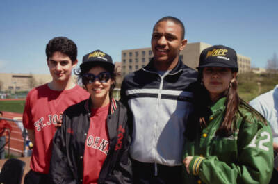 Zach Galligan Brooke Adams Walter Berry Phoebe Cates visit St John- Old Photo