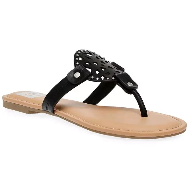 DV Dolce Vita Ladies Flat Gionna Sandal Size 8 Black