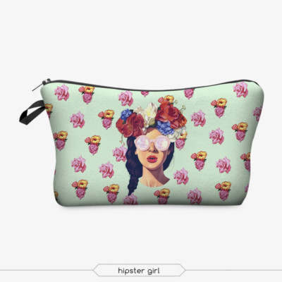  3D Printing Makeup Bags With Multicolor Pattern Cute Cosmetics Pouch s