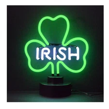 Neonetics 4IRISH Irish Shamrock Neon Sculpture